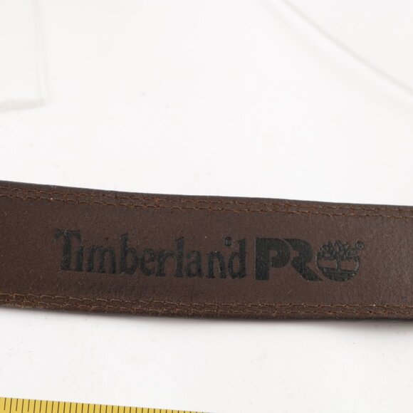 Timberland PRO Mens Belt Size 52 3XL Brown Leather 1 1/2" Wide Casual Work - Picture 9 of 14